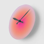 ヴィンテージ勾カラフル配 ラウンド壁時計 (傾斜)