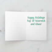 ヴィンテージ包まれたオールアップホリデークリスマスカード シーズンカード (内部)