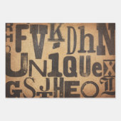 ヴィンテージ包装紙シート（切り離し用）  ラッピングペーパーシート (正面3)