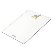 ヴィンテージ化フランスのブルドッグC ノートパッド (アングル)