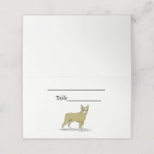 ヴィンテージ化フランスのブルドッグC プレイスカード (外部開封)