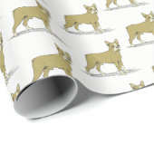 ヴィンテージ化フランスのブルドッグC ラッピングペーパー (ロールコーナー)