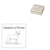 ヴィンテージ化フランスのブルドッグC ラバースタンプ (押印)