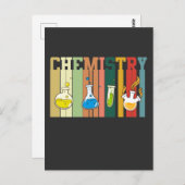 ヴィンテージ化学先生生化学者 ポストカード (正面/裏面)