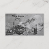 ヴィンテージ化粧バッグの写真 名刺 (正面)