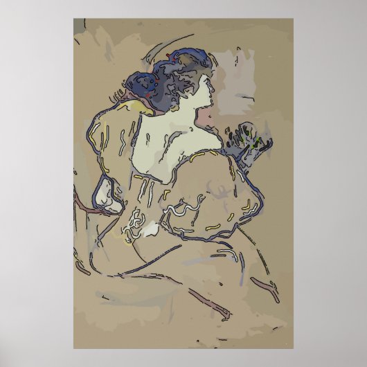 ヴィンテージ化粧台 ポスター (正面)