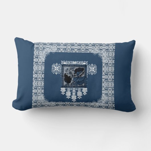 ヴィンテージ化粧枕 ランバークッション (正面)