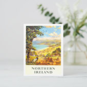 ヴィンテージ北アイルランド旅行ポスター ポストカード (スタンド正面)