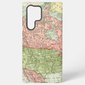 ヴィンテージ北アメリカの地図 SAMSUNG GALAXYケース (裏面)