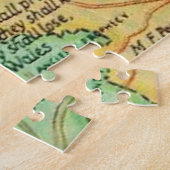 ヴィンテージ北ウェールズの地図 ジグソーパズル (側面)