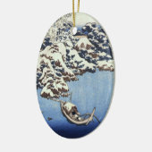 ヴィンテージ北斎日本のクリスマス飾り セラミックオーナメント (左)