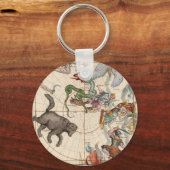 ヴィンテージ北極の地図 キーホルダー (正面)