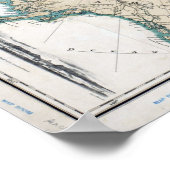 ヴィンテージ北極の地図 ポスター (角)