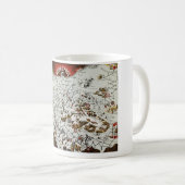 ヴィンテージ北極オールドアンティークマップワールド コーヒーマグカップ (正面右)