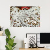 ヴィンテージ北極オールドアンティークマップワールド ポスター (ホームオフィス)