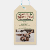 ヴィンテージ北極サンタデリバリ ギフトタグ (裏面)