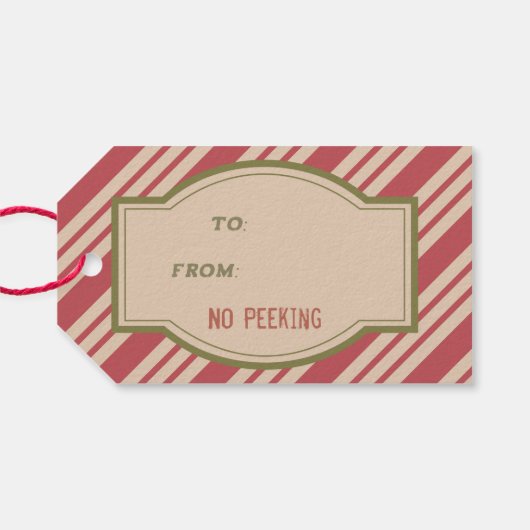 ヴィンテージ北極デリバリークリスマスギフトタグ ギフトタグ (裏面横)