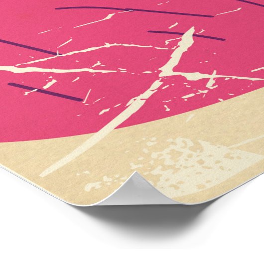 ヴィンテージ北欧の旅行ポスター。 ポスター (角)