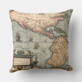 ヴィンテージ北米の地図 クッション (裏面)