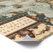 ヴィンテージ北米の地図 ポスター (角)