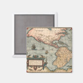 ヴィンテージ北米の地図 マグネット (正面/裏面)