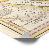 ヴィンテージ北米の地図(1794) ポスター (角)