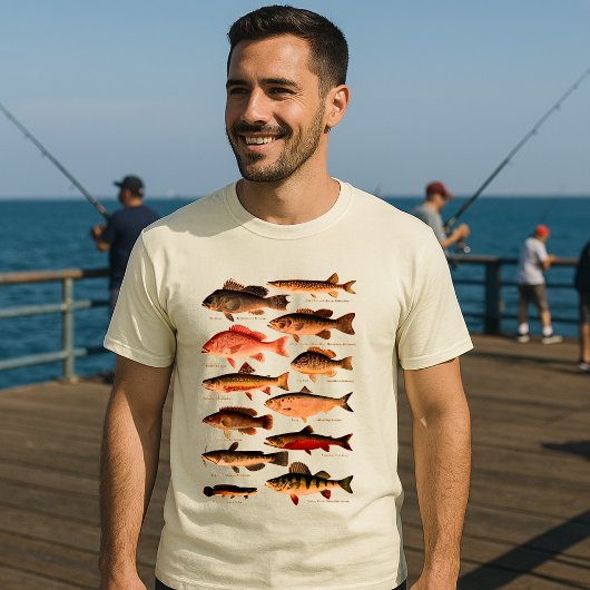 ヴィンテージ北米の魚 Tシャツ