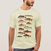 ヴィンテージ北米の魚 Tシャツ (正面)