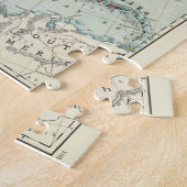 ヴィンテージ北米地図(1897年) ジグソーパズル (側面)