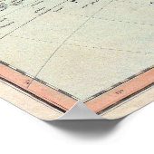 ヴィンテージ北米・南米の地図1806 ポスター (角)