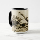 ヴィンテージ北西クレーン積載ワゴン マグカップ (正面左)