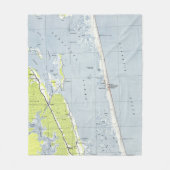 ヴィンテージ北部外銀の地図(1940年) フリースブランケット (正面)
