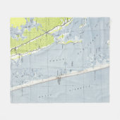 ヴィンテージ北部外銀の地図(1940年) フリースブランケット (正面(横))