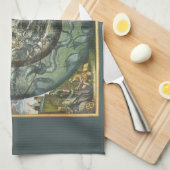 ヴィンテージ北部天文学 キッチンタオル (四つ折り)