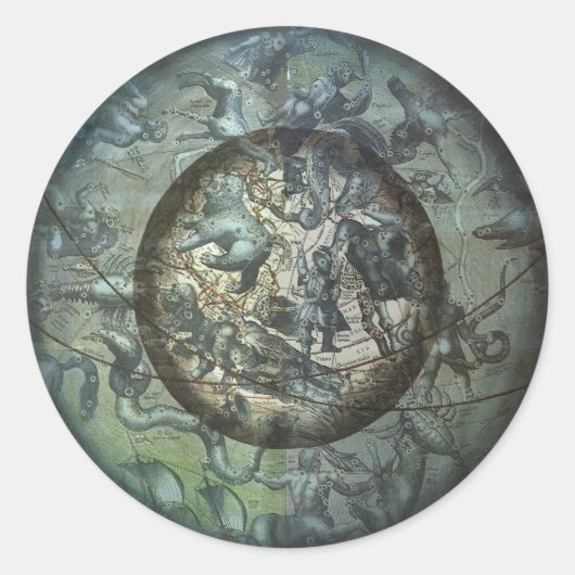 ヴィンテージ北部天文学 ラウンドシール (正面)