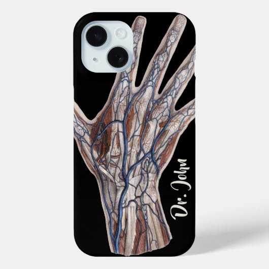ヴィンテージ医学、人体解剖学 手 指 Case-Mate iPhoneケース (裏面)