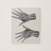 ヴィンテージ医学、人間の解剖学的手指 ジグソーパズル (縦)