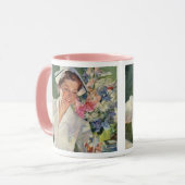 ヴィンテージ医学、制服の幸せなナース マグカップ (正面左)