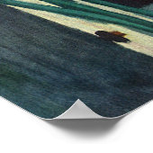 ヴィンテージ医学、医師が少女の患者を見る ポスター (角)