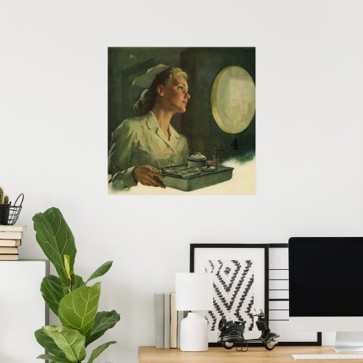 ヴィンテージ医学、医療ツールナース ポスター (ホームオフィス)