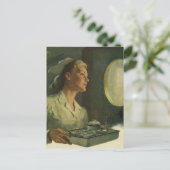 ヴィンテージ医学、医療ツールナース ポストカード (スタンド正面)