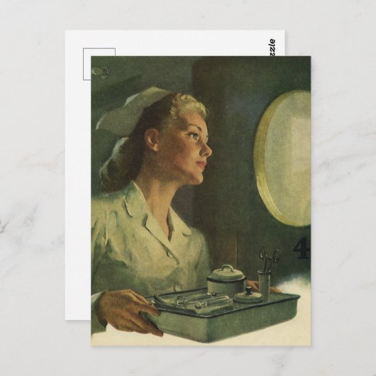 ヴィンテージ医学、医療ツールナース ポストカード (正面/裏面)