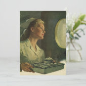 ヴィンテージ医学、医療ツールナース 招待状 (スタンド正面)