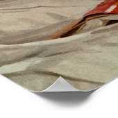 ヴィンテージ医学、女性患者を伴う医師 ポスター (角)