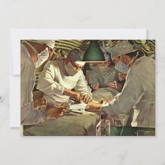 ヴィンテージ医学、ERで手術を行う医師 (正面)