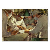 ヴィンテージ医学、ERで手術を行う医師 (正面横)