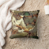 ヴィンテージ医学、ERで手術を行う医師 クッション (ブランケット)