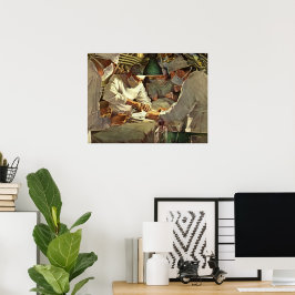 ヴィンテージ医学、ERで手術を行う医師 ポスター