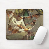 ヴィンテージ医学、ERで手術を行う医師 マウスパッド (マウス)