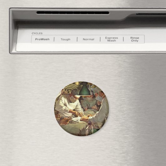 ヴィンテージ医学、ERで手術を行う医師 マグネット (インサイチュ (食洗機))